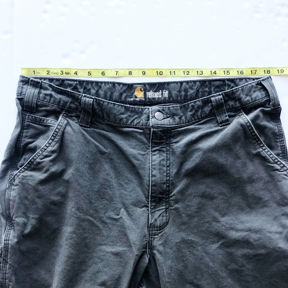 Carhartt Pants Mens 38x34 Rigby Rugged Flex Relaxed Fit Dungaree Shadow